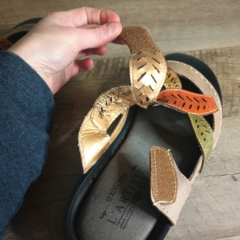Spring Step Lartiste Jexa Grym Clogs Womens 37 US 6 Eclectic Artsy Whimsical - Picture 7 of 12